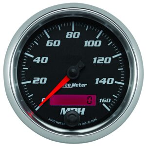 3-3/8 in. SPEEDOMETER, 0-160 MPH, BLACK, PRO-CYCLE