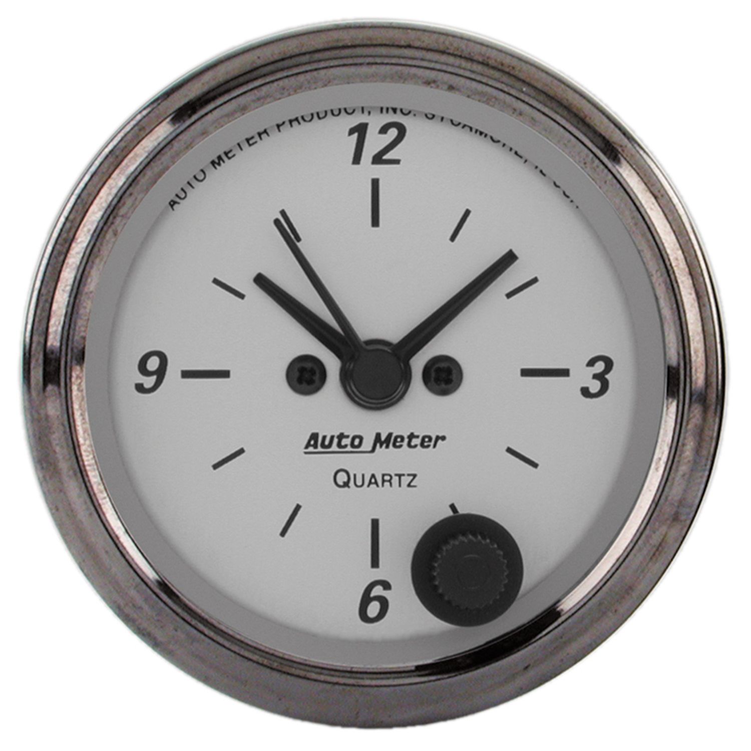 2-1/16 in. CLOCK, 12 HOUR, AMERICAN PLATINUM