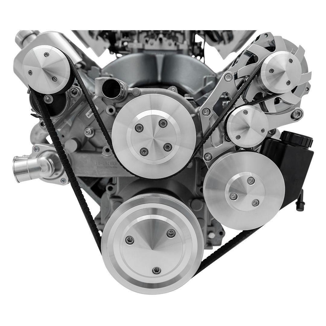 Chevy LS Pro Track Serpentine System - PS & ALT
