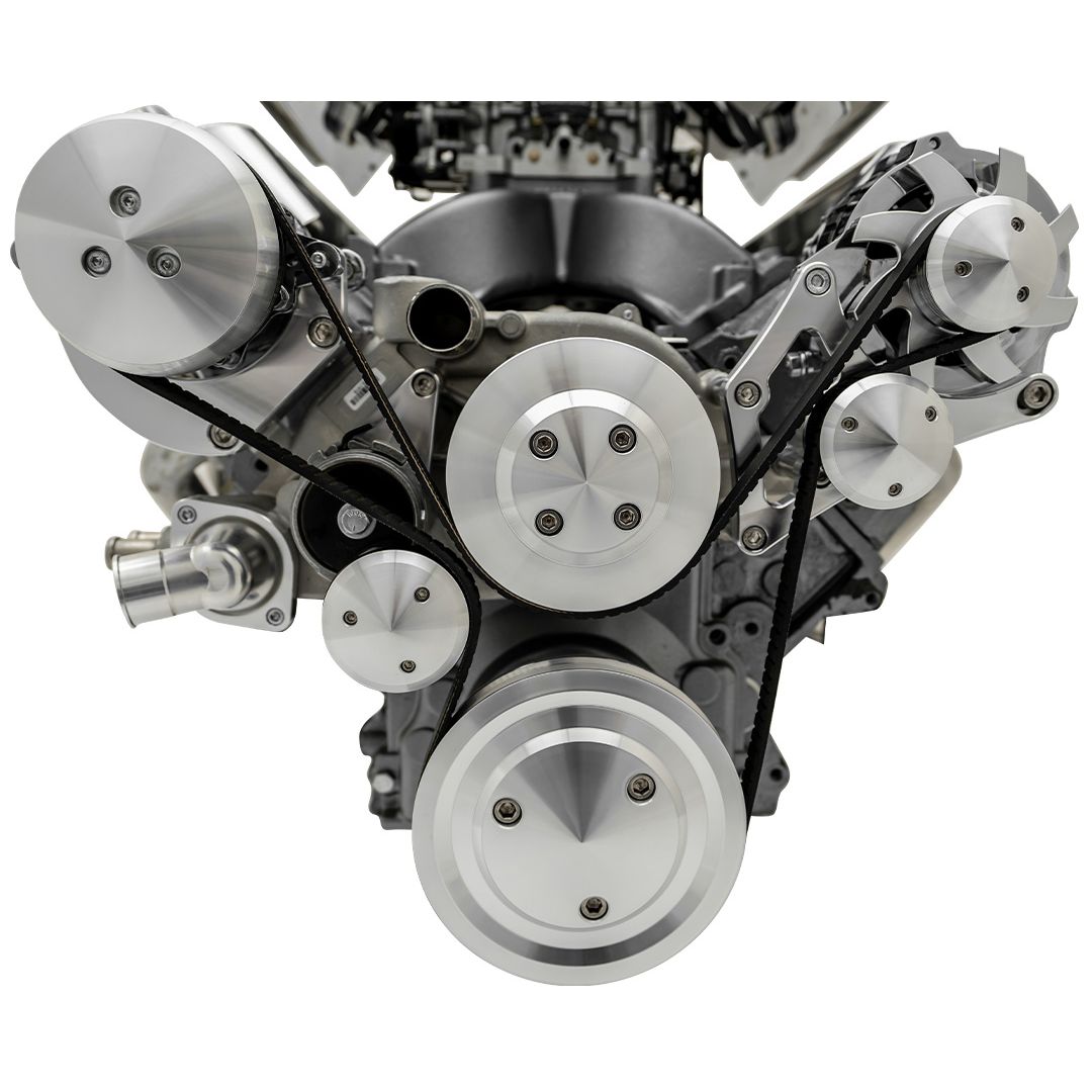 Chevy LS Pro Track Serpentine System - AC & ALT