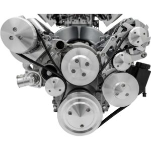 Chevy LS All Inclusive Chrome Pro Track Serpentine System (AC/PS/ALT)