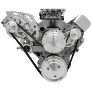 Chevy LS Style Track - Alternator Only - Chrome