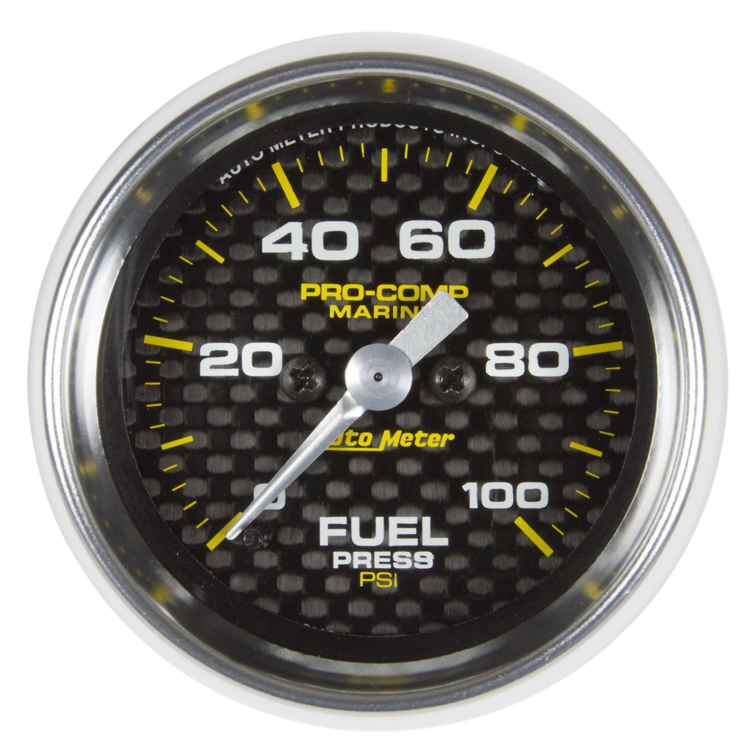 2-1/16 in. FUEL PRESSURE, 0-100 PSI, MARINE CARBON FIBER