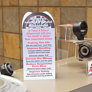 TIRE DISPLAY TABLE TENT