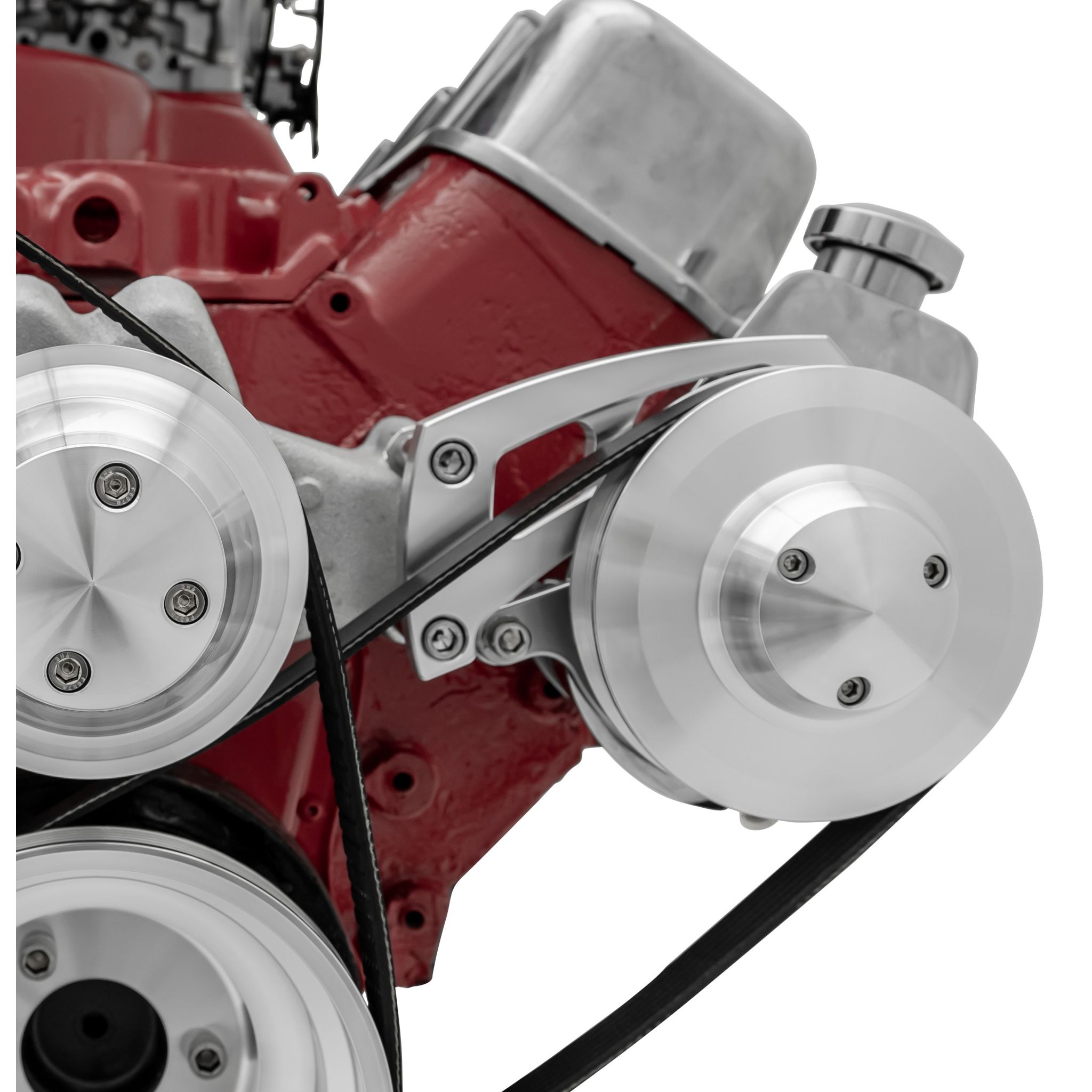 Big Block Chevy Ultra Power Steering Bracket - LWP, Mid-Mount