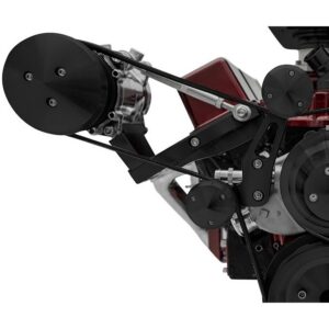 Small Block Chevy Outward Ultra AC Bracket - SWP - Passenger - Black