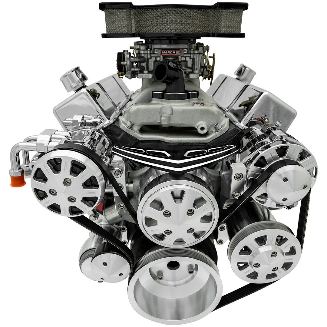 Small Block Chevy Black Onyx Ultra Track Serpentine Kit (AC/PS/ALT)