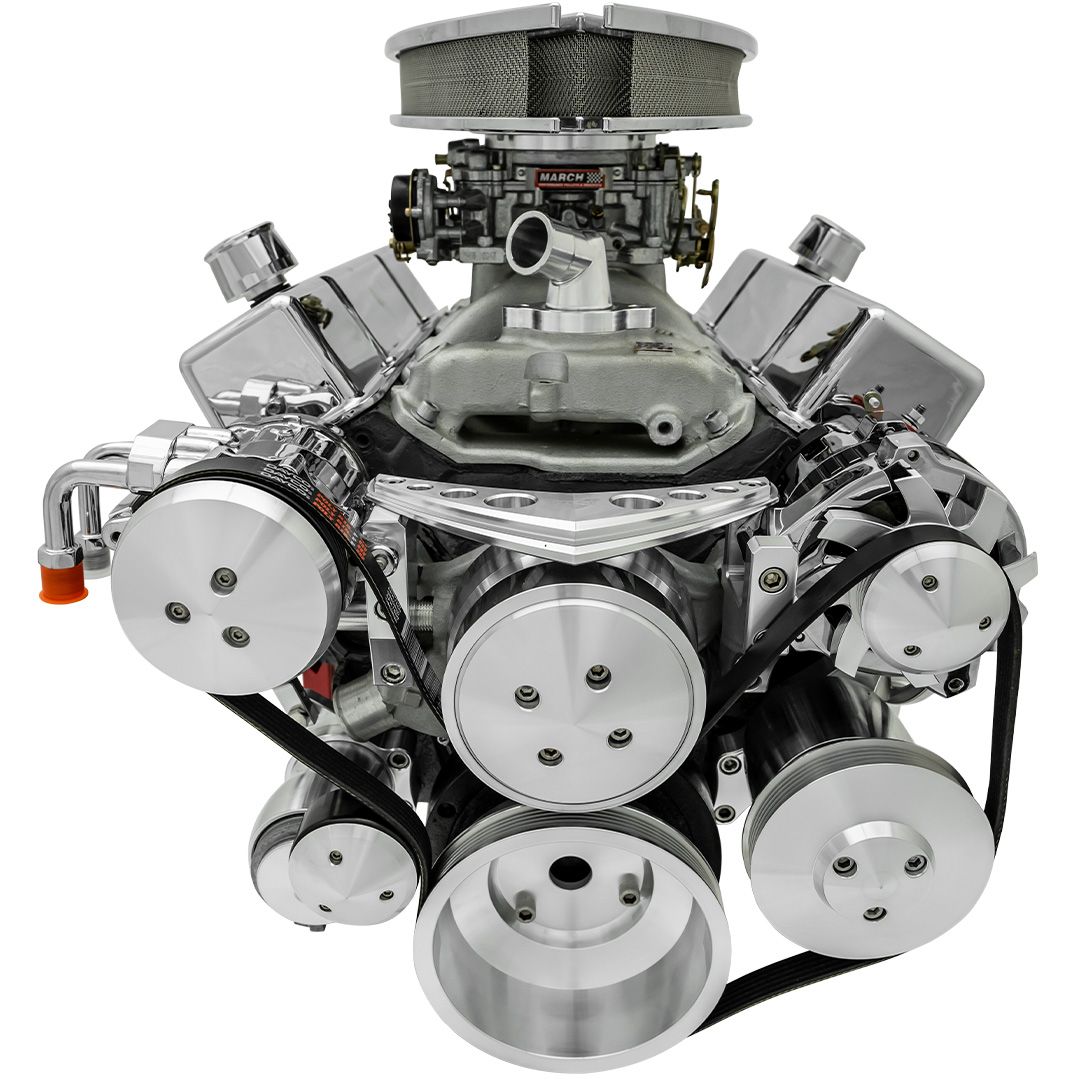 Big Block Chevy Ultra Serpentine System - All Inclusive - AC & PS - Chrome