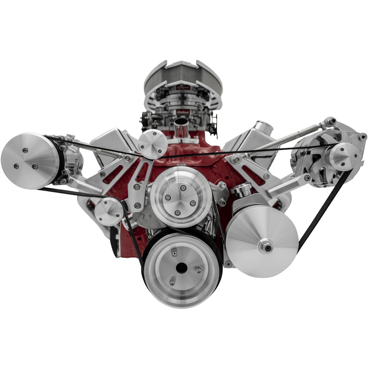 Big Block Chevy Serpentine Conversion - Iron Water Pump - Saginaw-Press