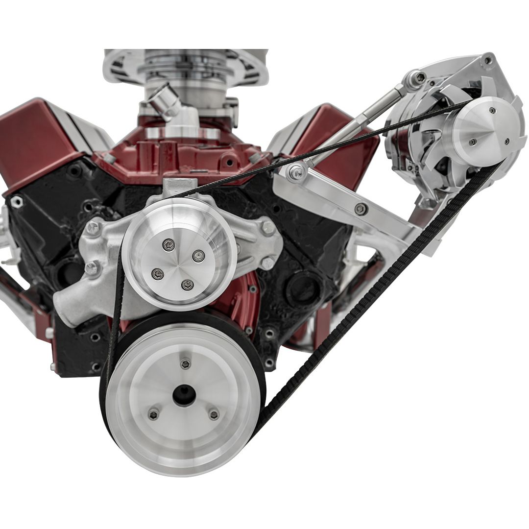 Small Block Chevy High Flow Serpentine Conversion Ultra - Outward - ALT Only