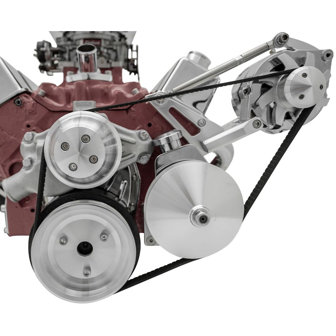 Big Block Chevy Serpentine High Flow Conversion Deluxe - Outward - Saginaw-Press