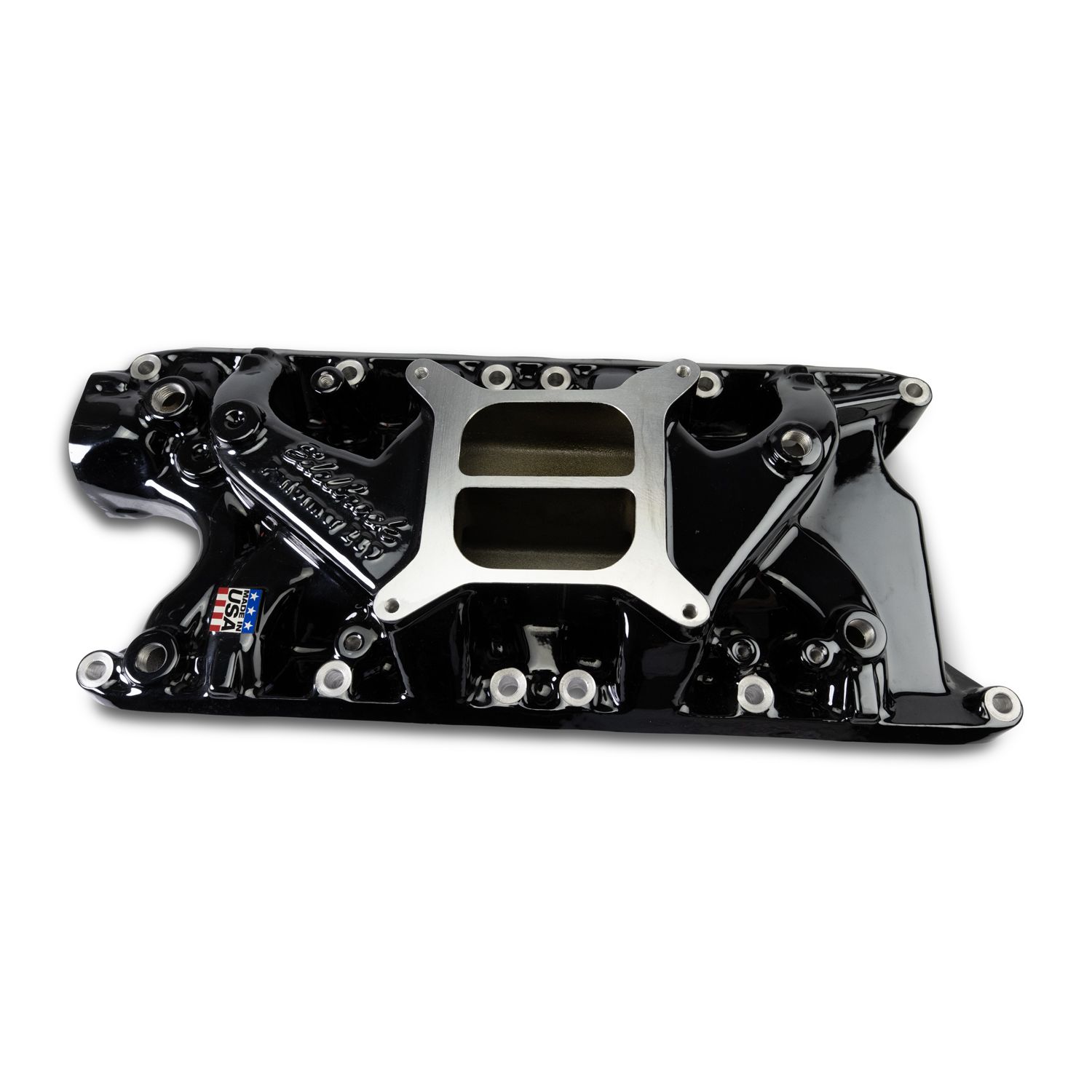 Edelbrock Performer Intake Manifold for Small-Block Ford, Black Plasma Finish