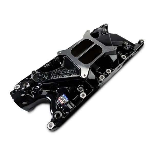 Edelbrock Performer Intake Manifold for Small-Block Ford, Black Plasma Finish