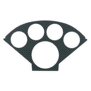 FACEPLATE FOR #2207, OPTIONAL, SILVER CARBON LOOK