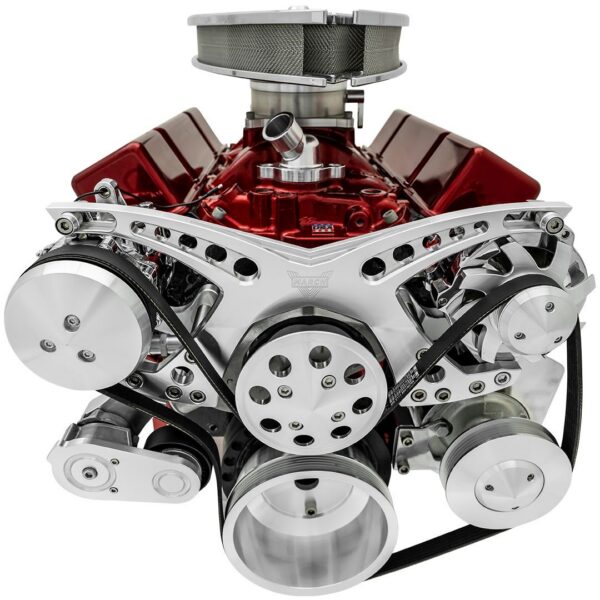 Big Block Chevy Revolver Serpentine System - AC & PS - Saginaw-Key