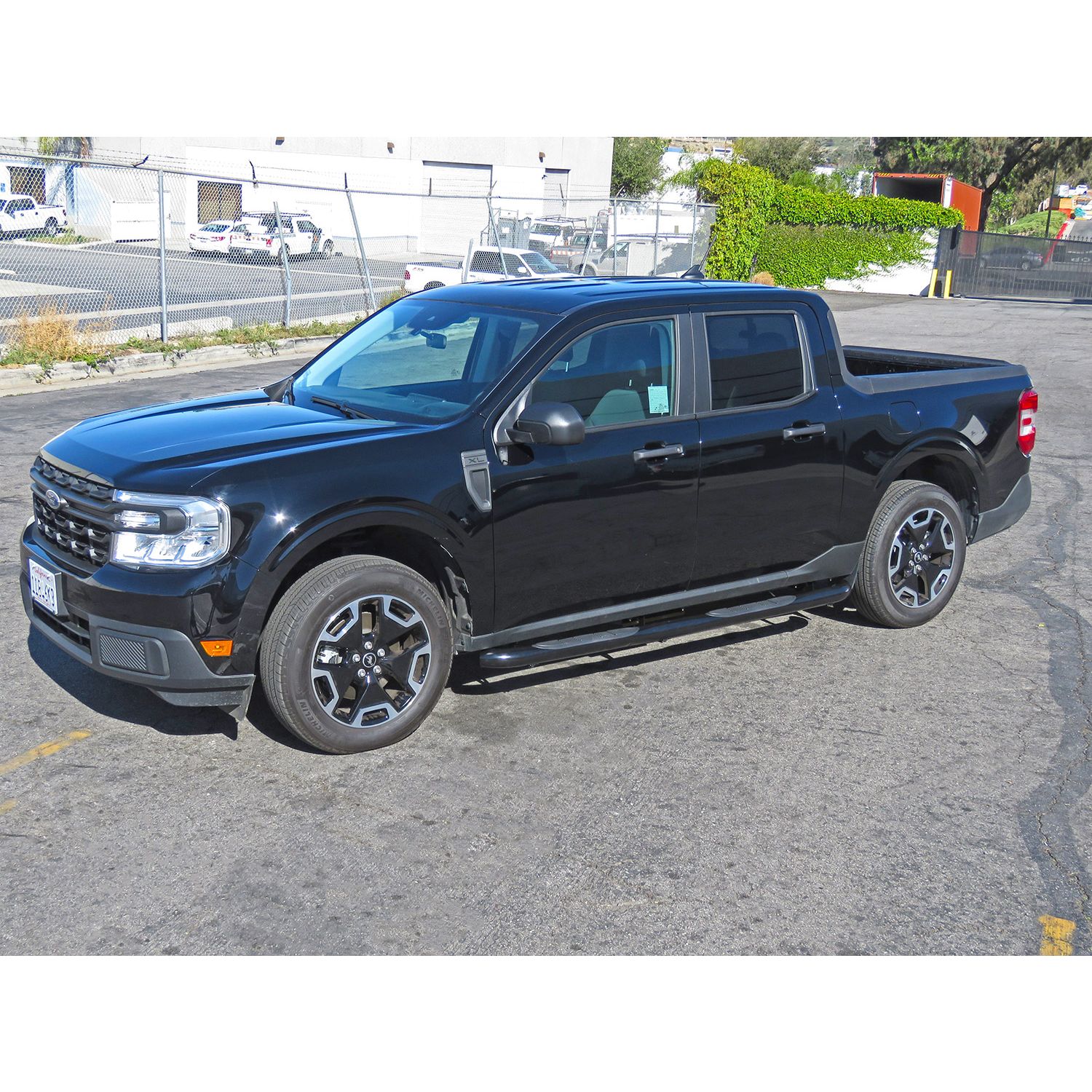 Steelcraft - 3 in. Round Sidebars - Black - 216020