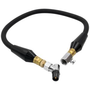 AIR HOSE ASSEMBLY, TIRE PRESS, REPLACEMENT, 24 IN., INCL. STRAIN RELIEFS, BLEED VALVE & BULLET FOOT AIR CHUCK