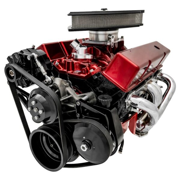 Small Block Chevy Black Sport Track Serpentine Conversion (PS/ALT)