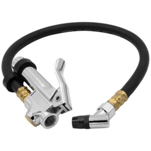 INFLATOR ASSEMBLY, TIRE PRESS, INCL. 18 IN. HOSE W/ 45 BULLET FOOT AIR CHUCK