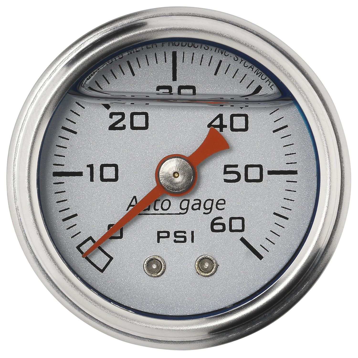 1-1/2 in. PRESSURE, 0-60 PSI, SILVER