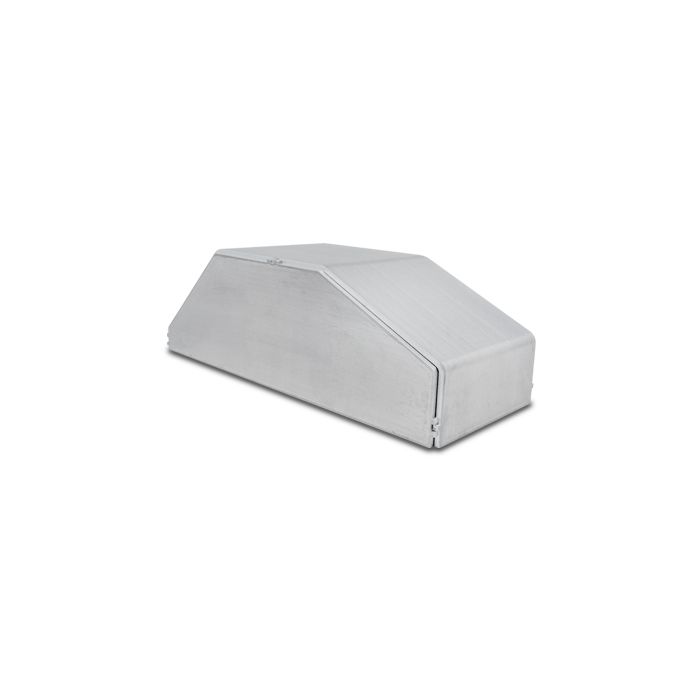 Horizontal Intercooler End tank, 4.00"W x 9.85"L x 3.00" Thick