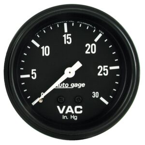 2-5/8 in. VACUUM, 0-30 IN HG, AUTO GAGE
