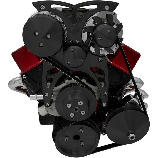 Big Block Chevy Style Track - Street Rod - AC & PS - SAGINAW - BLACK
