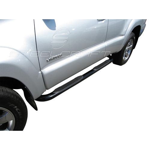 Steelcraft - 3 in. Round Sidebars - Black - 233240