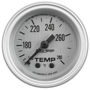 2-1/16 in. WATER TEMPERATURE, 140-280 Fahrenheit, AUTO GAGE