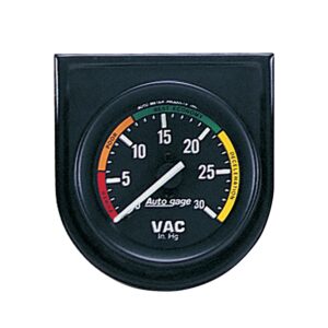 2-1/16 in. VACUUM, 0-30 IN HG, AUTO GAGE