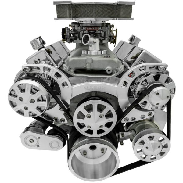 Big Block Chevy Sport Track Serpentine System - AC & PS - Saginaw-Key