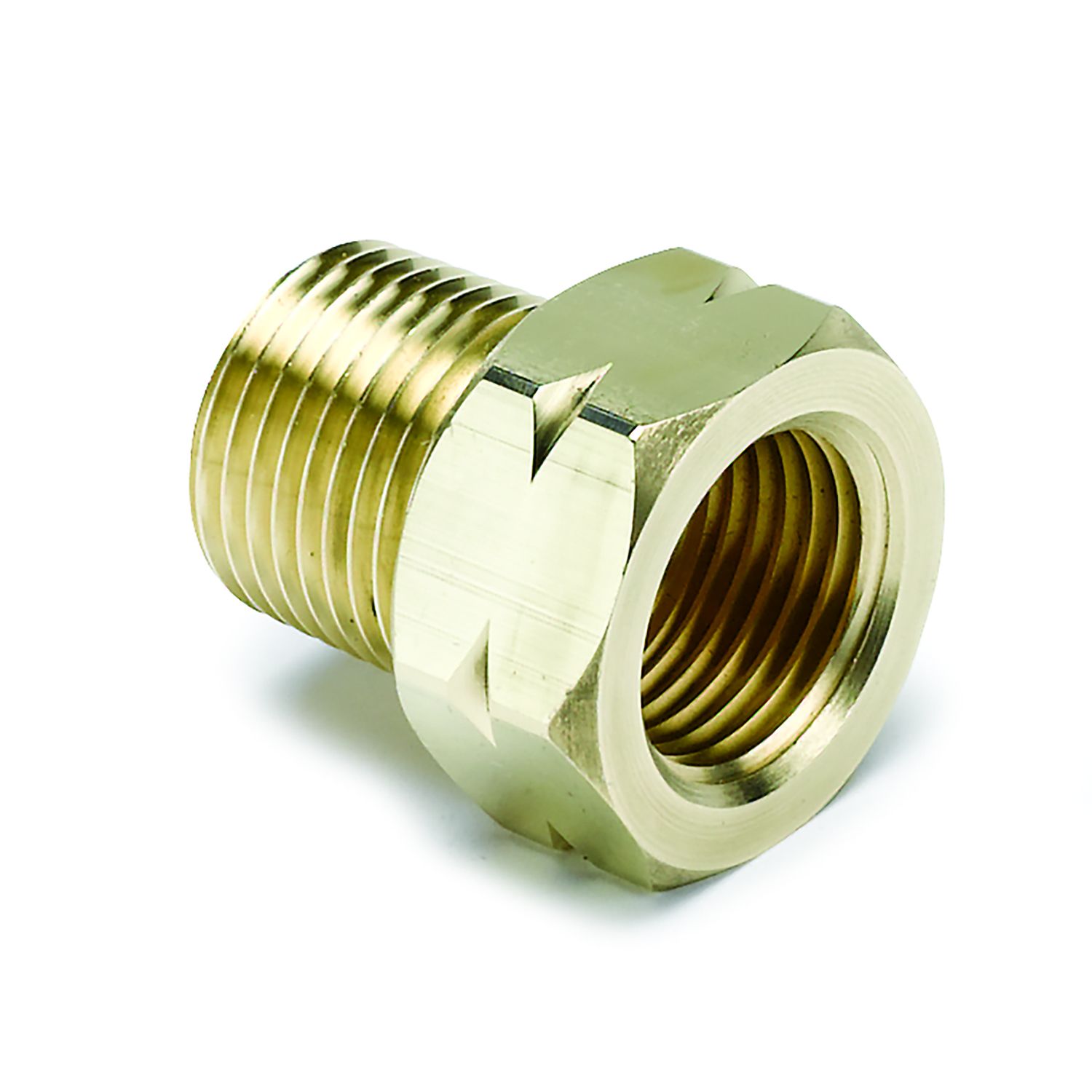 FITTING, ADAPTER, 3/8 in. NPT MALE, BRASS, FOR AUTO GAGE MECH. TEMP.