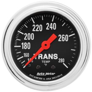 2-1/16 in. TRANSMISSION TEMPERATURE, 140-280 Fahrenheit, TRADITIONAL CHROME