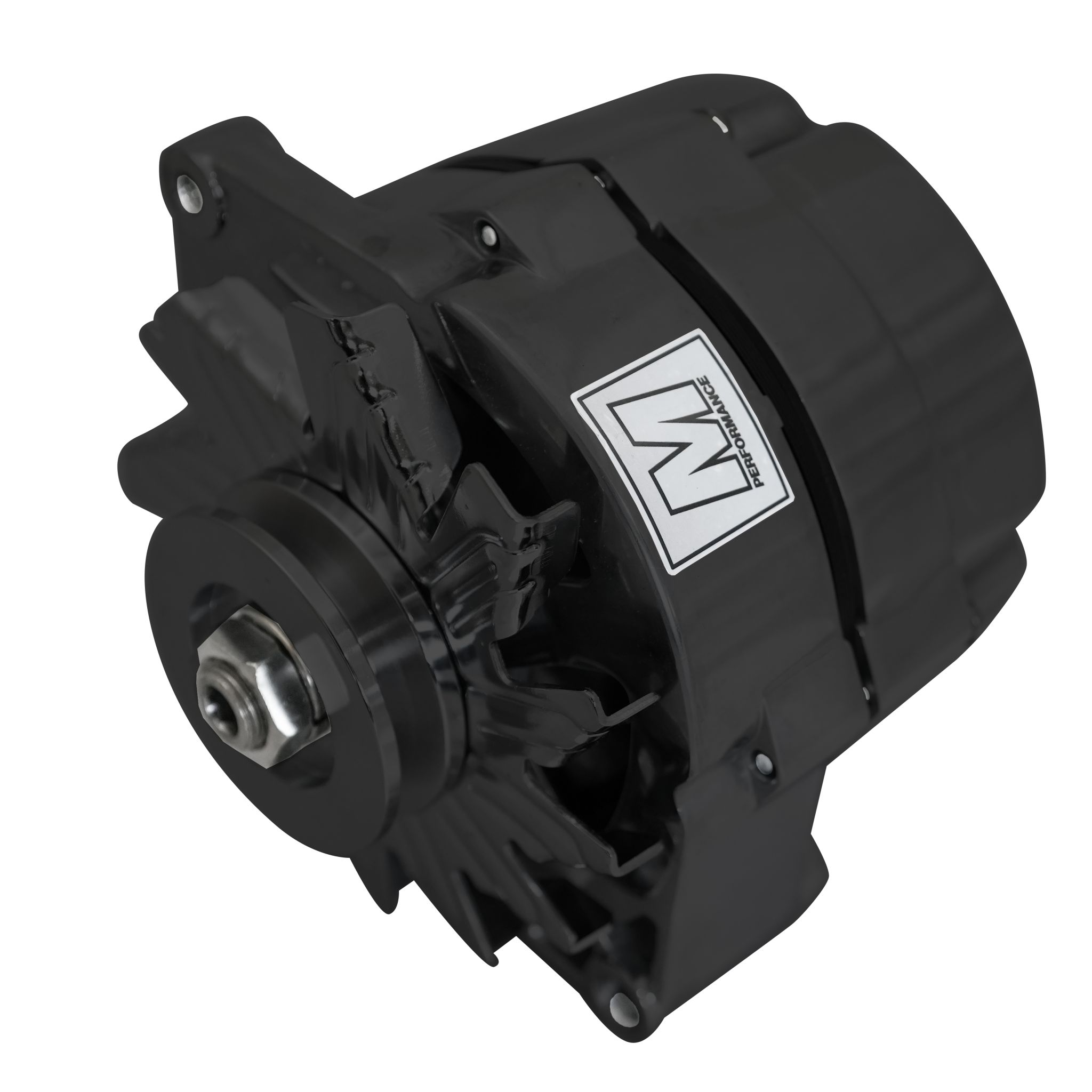 March Ultra Series 10SI Alternator, 100 Amp, 12V, 1 Wire Install, Black Finish