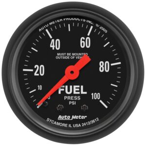 2-1/16 in. FUEL PRESSURE, 0-100 PSI, Z-SERIES