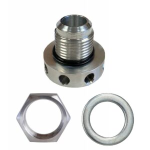 Granatelli Insert, Valve Cover Breather, Billet -12AN Male