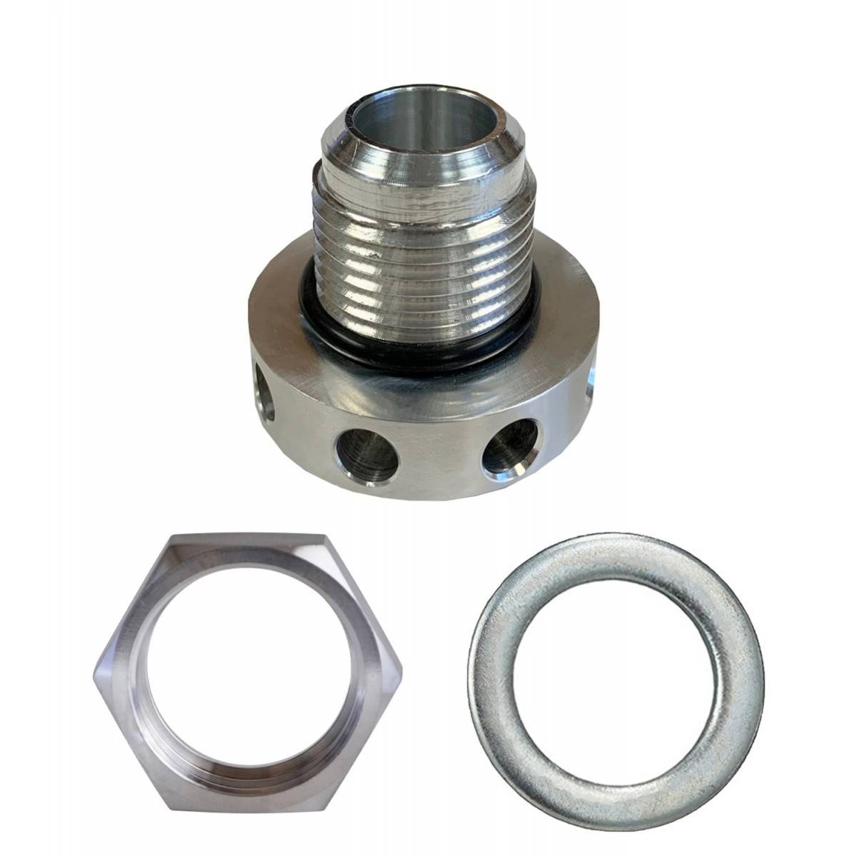 Granatelli Insert, Valve Cover Breather, Billet -12AN Male