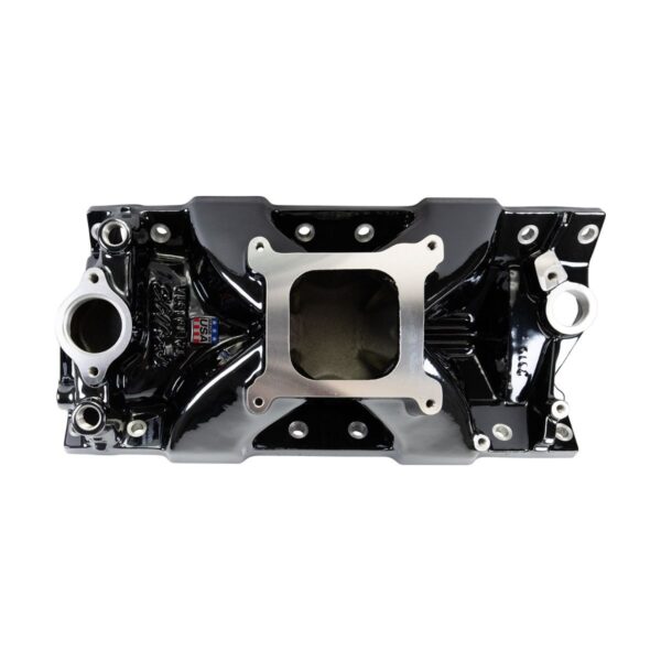 Victor Jr. 23 Degree Black Plasma Intake Manifold Small-Block Chevy