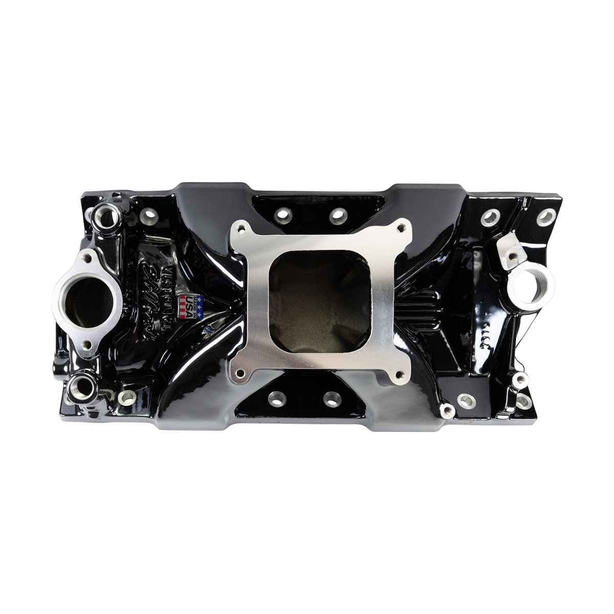 Victor Jr. 23 Degree Black Plasma Intake Manifold Small-Block Chevy