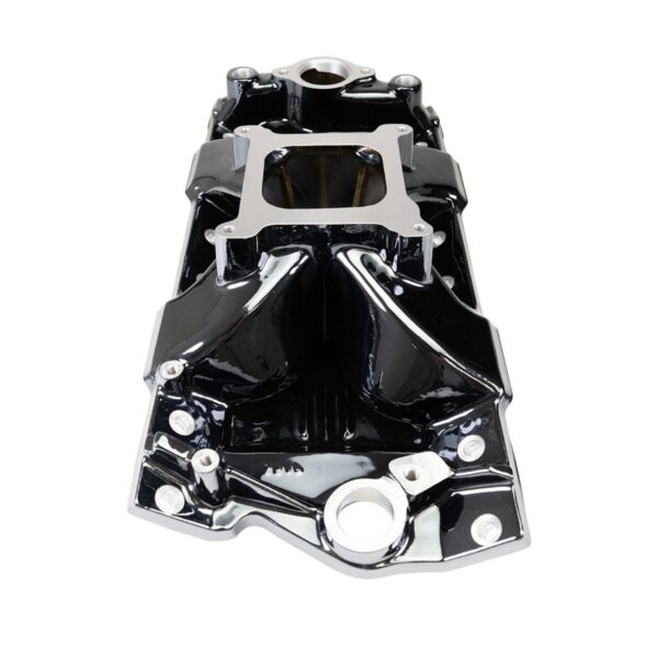 Victor Jr. 23 Degree Black Plasma Intake Manifold Small-Block Chevy