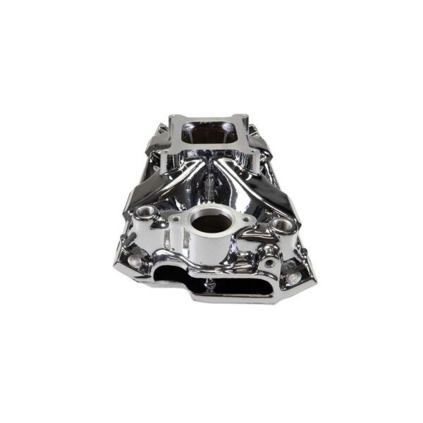 Victor Jr. 23 Degree Chrome Plasma Intake Manifold Small-Block Chevy