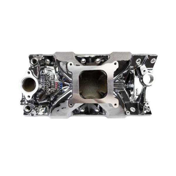 Victor Jr. 23 Degree Chrome Plasma Intake Manifold Small-Block Chevy