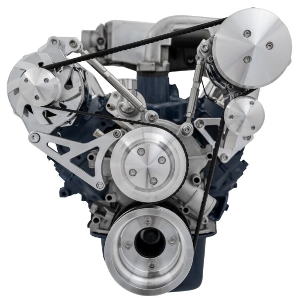 Small Block Ford High Flow Serpentine Conversion Ultra - 351W - AC & ALT