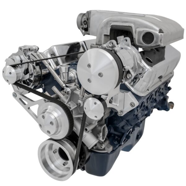 Small Block Ford High Flow Serpentine Conversion Ultra - 351W - AC & ALT