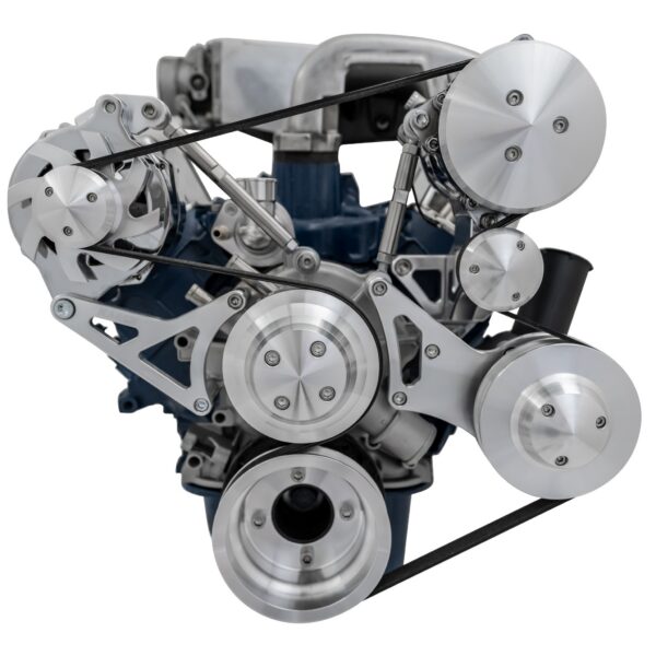 Small Block Ford High Flow Serpentine Conversion Ultra - 351W - AC & PS-Mustang