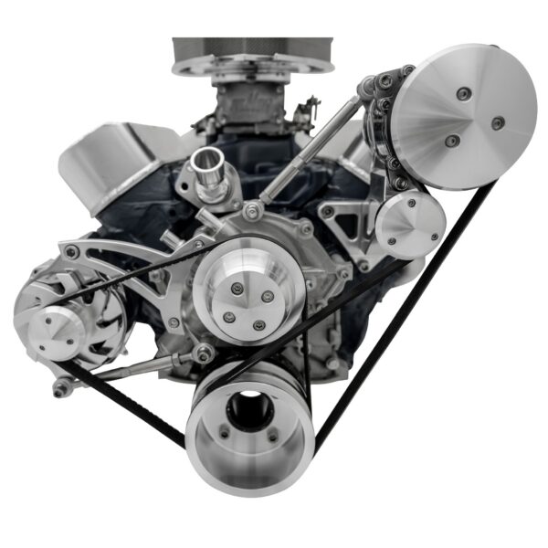 Small Block Ford Serpentine Conversion Ultra - 351W - Early - 4 Bolt - AC & ALT