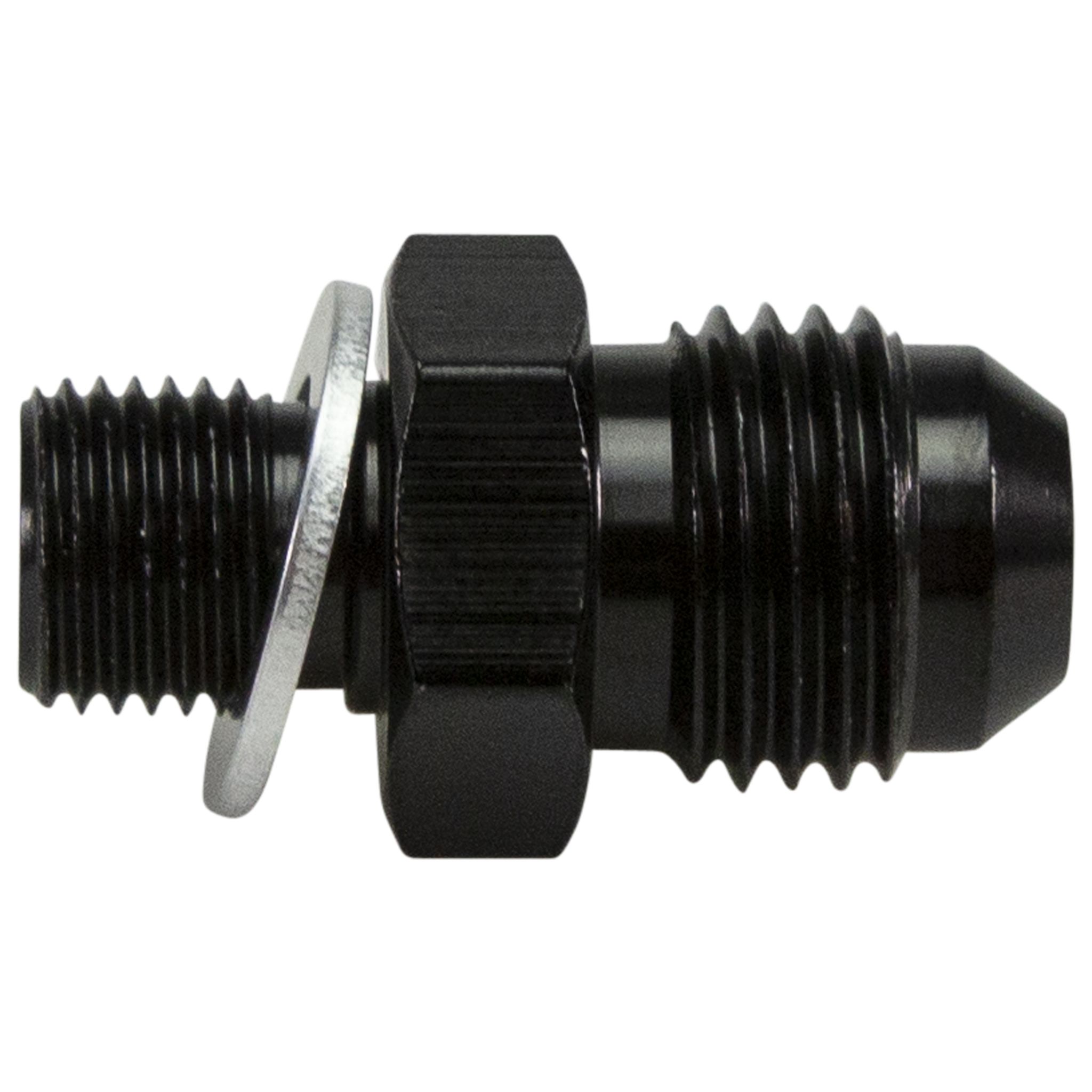 Fitting, 6 Male X 10Mm X 1.0 Thread Blk