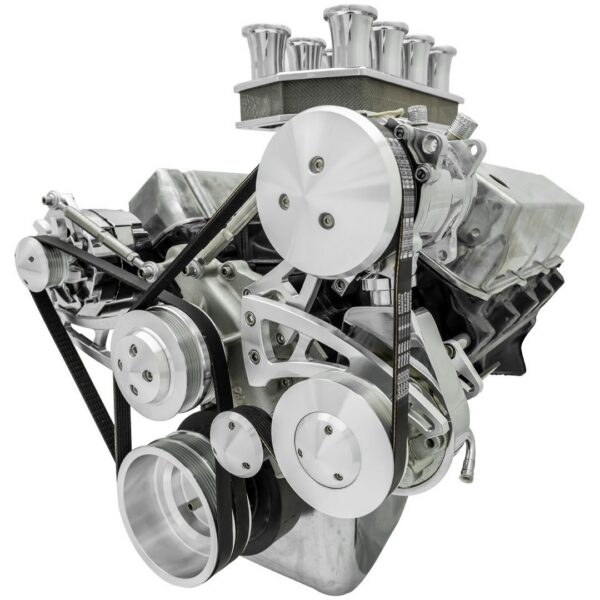 Big Block Ford Serpentine Conversion Ultra - AC & PS - 508 - Saginaw-Press