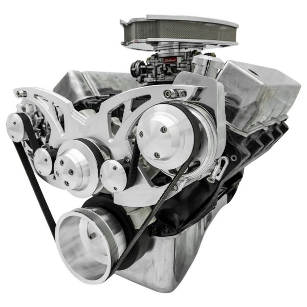 Big Block Ford Style Track Serpentine System - PS & ALT