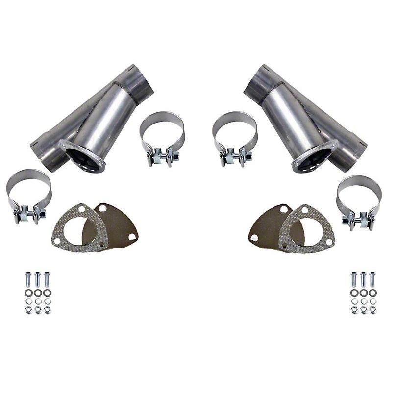 Granatelli Manual Exhaust Cutouts - Stainless Steel - Slip Fit